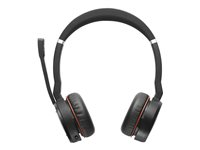 Jabra Evolve 75 SE MS Stereo - Micro-casque - sur-oreille - Bluetooth - sans fil - Suppresseur de bruit actif - USB - Certifié pour Microsoft Teams - pour LINK 380a MS 7599-842-109