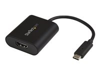 StarTech.com Adaptateur USB C vers HDMI 4K - 4K 60Hz - Compatible Thunderbolt 3 - Adaptateur d'affichage vidéo USB Type C vers HDMI (CDP2HD4K60SA) - Adaptateur vidéo - Conformité TAA - 24 pin USB-C mâle pour HDMI femelle - 19 cm - noir - support pour 4K60Hz (3840 x 2160) - pour P/N: TB4CDOCK CDP2HD4K60SA