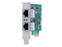 Allied Telesis AT-2911T/2 - Adaptateur réseau - PCIe 2.0 profil bas - Gigabit Ethernet x 2 - gouvernement, gouvernement fédéral AT-2911T/2-901