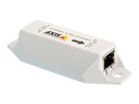 AXIS T8129 PoE Extender - Relais - 100Mb LAN - 10Base-T, 100Base-TX - RJ-45 / RJ-45 - jusqu'à 100 m - pour AXIS D3110, M3085, M3086, M4308, M5075, Q1656, Q1715, Q1942, Q1951, Q1952, Q6100 5025-281