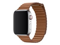 Apple 44mm Leather Loop - Bracelet de montre pour montre intelligente - Taille moyenne - marron selle - pour Watch (42 mm, 44 mm, 45 mm) MXAF2ZM/A