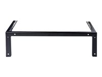 StarTech.com 3U 19" Wall Mount Vertical Rack, Patch Panel Wall Mount Bracket for Data/AV/IT/Computer Equipment, 3U Rack for Cabinet or Server Room, Supports 150lb (68kg) - Mounting Hardware Included (RK319WALLV2) - Support pour cloison (vertical) - montable sur mur - noir - 3U - 19" RK319WALLV2