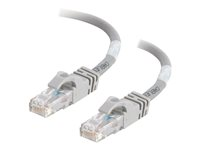 C2G Cat6 Booted Unshielded (UTP) Network Patch Cable - Cordon de raccordement - RJ-45 (M) pour RJ-45 (M) - 3 m - UTP - CAT 6 - moulé, sans crochet, bloqué - gris 83369