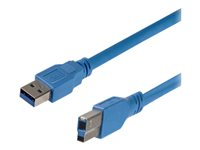 StarTech.com Câble SuperSpeed USB 3.0 - USB-A vers USB-B - M/M - 30,5 cm - Bleu (USB3SAB1) - Câble USB - USB type A (M) pour USB Type B (M) - USB 3.0 - 30.5 cm - bleu - pour P/N: S351BU313, S352BU313R, S352BU33HR, SDOCK2U313R, SDOCKU313, SDOCKU313E, SDOCKU33EF USB3SAB1