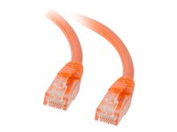 C2G Cat5e Booted Unshielded (UTP) Network Patch Cable - Cordon de raccordement - RJ-45 (M) pour RJ-45 (M) - 7 m - UTP - CAT 5e - moulé, sans crochet, bloqué - orange 83608