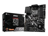 MSI X570-A PRO - Carte-mère - ATX - Socket AM4 - AMD X570 - USB-C Gen2, USB 3.2 Gen 1, USB 3.2 Gen 2 - Gigabit LAN - carte graphique embarquée (unité centrale requise) - audio HD (8 canaux) X570-A PRO