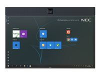 NEC InfinityBoard 2.1 55 - Kit de vidéo-conférence - noir - avec NEC OPS Slot-in PC (Windows 10 Professional), Huddly IQ camera, Conference Speakers (40 W), 2 Passive Pens 40001353