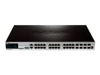 D-Link xStack DGS-3420-28TC - Commutateur - Géré - 24 x 10/100/1000 + 4 x SFP Gigabit combiné + 4 x 10 Gigabit SFP+ - Montable sur rack DGS-3420-28TC