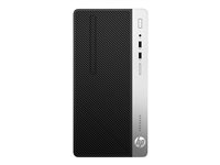 HP ProDesk 400 G6 - micro-tour - Core i3 9100 3.6 GHz - 4 Go - SSD 256 Go - Français 7ZW60EA#ABF