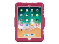 Griffin Survivor All-Terrain - Boîtier de protection pour tablette - robuste - silicone, polycarbonate, PET - rose jazzberry - 9.7" - pour Apple 9.7-inch iPad (5ème génération) GB43625