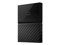 WD My Passport WDBYNN0010BBK - Disque dur - chiffré - 1 To - externe (portable) - USB 3.0 - AES 256 bits - noir WDBYNN0010BBK-WESN