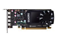 NVIDIA Quadro P620 DVI V2 - Carte graphique - Quadro P620 - 2 Go GDDR5 - PCIe 3.0 x16 profil bas - 4 x Mini DisplayPort - Pour la vente au détail VCQP620DVIV2-PB