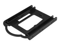 StarTech.com Support de fixation pour disque dur 2,5" dans baie 3,5" - Installation sans outils (BRACKET125PT) - Adaptateur pour baie de stockage - 3,5" à 2,5" - noir - pour P/N: M2E4SFF8643, PEX4SFF8643, U2M2E125 BRACKET125PT