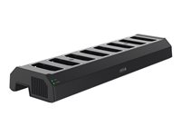 Axis W701 Docking Station 8-bay - Station de charge et de synchronisation - 80 Watt - noir - pour AXIS W100 01724-003