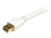 StarTech.com Câble blanc Mini DisplayPort 3 m - M/M - Câble DisplayPort - Mini DisplayPort (M) pour Mini DisplayPort (M) - 3 m - blanc - pour P/N: CDP2MDP, CDP2MDPEC, CDP2MDPFC, CDPVDHDMDP2G, CDPVDHDMDPRG, CDPVDHDMDPSG, CDPVDHMDPDP MDPMM3MW