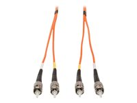 Tripp Lite 1M Duplex Multimode 62.5/125 Fiber Optic Patch Cable ST/ST 3' 3ft 1 Meter - Cordon de raccordement - ST multi-mode (M) pour ST multi-mode (M) - 0.9 m - fibre optique - duplex N302-003