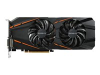 Gigabyte GeForce GTX 1060 G1 Gaming 3G (rev. 1.0) - OC Edition - carte graphique - GF GTX 1060 - 3 Go GDDR5 - PCIe 3.0 x16 - DVI, HDMI, 3 x DisplayPort GV-N1060G1 GAMING-3GD