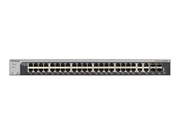 NETGEAR Smart XS748T - Commutateur - L3 Lite - intelligent - 44 x 10GBase-T + 4 x 10 Gigabit SFP+ - de bureau, Montable sur rack XS748T-100NES