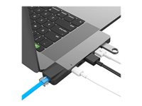 Sanho HyperDrive NET 6-in-2 - Station d'accueil - USB-C GN28N-GRAY