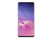 Samsung Galaxy S10 - 4G smartphone - double SIM - RAM 8 Go / Mémoire interne 128 Go - microSD slot - écran OEL - 6.1" - 3040 x 1440 pixels - 3 x caméras arrière 12 MP, 12 MP, 16 MP - front camera 10 MP - noir prisme SM-G973FZKDXEF