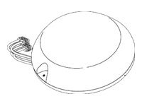 Cisco Aironet Dual Band MIMO Low Profile Ceiling Mount Antenna - Antenne - Wi-Fi - 3,5 dBi maximal (pour 5150 MHz - 5850 MHz), 2,5 dBI en pic (pour 2400 - 2500 MHz) - omni-directionnel - montable au plafond, intérieur AIR-ANT2451NV-R=