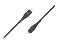 Belkin BOOST CHARGE - Câble Lightning - 24 pin USB-C mâle pour Lightning mâle - 1.2 m - noir F8J243BT04-BLK