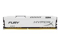 HyperX FURY - DDR4 - 8 Go - DIMM 288 broches - 3200 MHz / PC4-25600 - CL18 - 1.2 V - mémoire sans tampon - non ECC - blanc HX432C18FW2/8