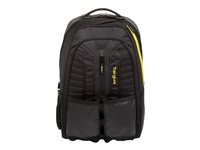 Targus Work + Play Rackets - Sac à dos pour ordinateur portable - 15.6" - noir, jaune TSB943EU