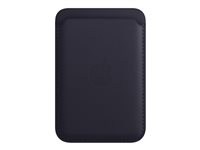 Apple - Portefeuille pour téléphone portable / carte de crédit - avec MagSafe - cuir - encre - pour iPhone 12, 13, 14 MPPW3ZM/A