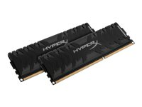 HyperX Predator - DDR4 - 16 Go: 2 x 8 Go - DIMM 288 broches - 4133 MHz / PC4-33000 - CL19 - 1.35 V - mémoire sans tampon - non ECC - noir HX441C19PB3K2/16