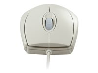 CHERRY WheelMouse - Souris - droitiers et gauchers - optique - 3 boutons - filaire - PS/2, USB - gris clair M-5400