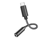 DLH DY-TU4560 - USB-C vers adaptateur de prise casque - 24 pin USB-C mâle pour mini-phone stereo 3.5 mm femelle - 13 cm DY-TU4560