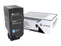 Lexmark - À rendement élevé - cyan - original - cartouche de toner LCCP, LRP - pour Lexmark CX725de, CX725dhe, CX725dthe 84C0H20