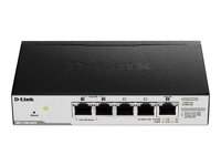 D-Link Smart Managed Switch DGS-1100-05PD - Commutateur - intelligent - 2 x 10/100/1000 (PoE) + 3 x 10/100/1000 - de bureau - PoE DGS-1100-05PD