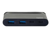 Legrand - Concentrateur (hub) - 2 x SuperSpeed USB 3.0 + 1 x USB-C + 1 x USB-C (alimentation électrique) - de bureau 82115