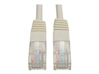 Tripp Lite 10ft Cat5e / Cat5 350MHz Molded Patch Cable RJ45 M/M White 10' - Cordon de raccordement - RJ-45 (M) pour RJ-45 (M) - 3.05 m - UTP - CAT 5e - moulé, bloqué - blanc N002-010-WH