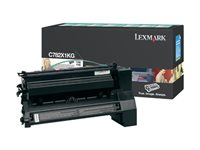 Lexmark - À rendement extrêmement élevé - noir - original - cartouche de toner LCCP, LRP - pour Lexmark C782dn, C782dtn, C782n, X782e, X782e MFP, X782e Page Plus Solution C782X1KG