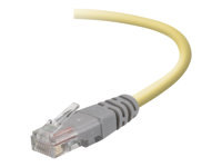 Belkin - Câble inverseur - RJ-45 (M) pour RJ-45 (M) - 3 m - UTP - CAT 5e - Moulé - jaune F3X126B03M