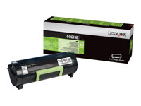 Lexmark 502HE - À rendement élevé - noir - original - cartouche de toner Entreprise Lexmark - pour Lexmark MS310, MS410, MS510, MS610 50F2H0E