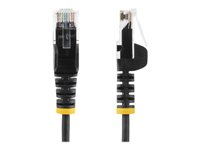 StarTech.com 2m Slim LSZH CAT6 Ethernet Cable, 10 Gigabit Snagless RJ45 100W PoE Patch Cord, CAT 6 10GbE UTP Network Cable w/Strain Relief, Black, Fluke Tested/ETL, Low Smoke Zero Halogen - Category 6 - 28AWG (N6PAT200CMBKS) - Cordon de raccordement - RJ-45 (M) pour RJ-45 (M) - 2 m - CAT 6 - sans crochet - noir N6PAT200CMBKS