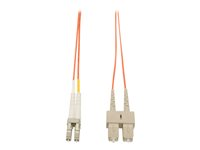 Tripp Lite 1M Duplex Multimode 62.5/125 Fiber Optic Patch Cable LC/SC 3' 3ft 1 Meter - Cordon de raccordement - SC multi-mode (M) pour LC multi-mode (M) - 1 m - fibre optique - duplex - 62,5 / 125 microns N316-01M