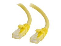 C2G Cat6 Booted Unshielded (UTP) Network Patch Cable - Cordon de raccordement - RJ-45 (M) pour RJ-45 (M) - 5 m - UTP - CAT 6 - moulé, sans crochet, bloqué - jaune 83470