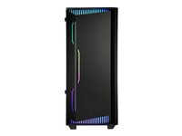 Enermax Libllusion LL30 - Tour - ATX - panneau latéral fenêtré (verre trempé) - pas d'alimentation (ATX) - noir - USB/Audio ECA-LL30-M1BB-ARGB