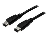 StarTech.com Cable FireWire IEEE-1394 de 1,8 m - M/M - Câble IEEE 1394 - FireWire 6 broches (M) pour FireWire 6 broches (M) - 1.8 m - pour P/N: EC13942A2, PEX1394B3LP, SAT3510U2FGB, SAT3510U2F, SAT2510U2F, 35BAYPANELBK, EC1U2F 1394_6