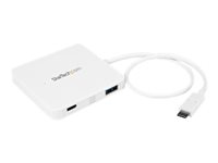 StarTech.com Hub USB C - 3 ports - USB 3.0 - Blanc - Power Delivery - USB-C vers 3x USB-A - Concentrateur USB Type-C - Hub multiport USB - Concentrateur (hub) - 3 x SuperSpeed USB 3.0 - de bureau HB30C3APDW