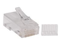 Tripp Lite Cat6 Gigabit RJ45 Modular Connector Plug w/ Load Bar 100 Pack - Connecteur de réseau - RJ-45 (M) - CAT 6 (pack de 100) N230-100