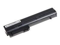 DLH - Batterie de portable (standard) (équivalent à : HP EH767AA, HP RW556AA, HP EH768AA, HP HSTNN-DB22, HP HSTNN-DB23, HP BJ803AA, HP BS555AA, HP MS03, HP MS06, HP MS06XL, HP MS09, HP HSTNN-DB66) - Lithium Ion - 6 cellules - 5200 mAh - 56 Wh - noir - pour HP 2510p; Business Notebook nc2400; Mobile Thin Client 2533t; Portable 2530p, 2540p HERD395-B056Q3