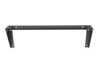 StarTech.com Support mural en acier pour rack 1U - 48 cm - Support de montage - montable sur mur - noir - 1U - 19" - pour P/N: SV831DUSBUK RK119WALLV