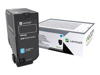 Lexmark - Cyan - original - cartouche de toner - pour Lexmark CS727de, CS728de, CX727de 75B0020