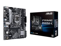 ASUS PRIME B560M-K - Carte-mère - micro ATX - Socket LGA1200 - B560 Chipset - USB 3.2 Gen 1 - Gigabit LAN - carte graphique embarquée (unité centrale requise) - audio HD (8 canaux) 90MB16S0-M0EAY0